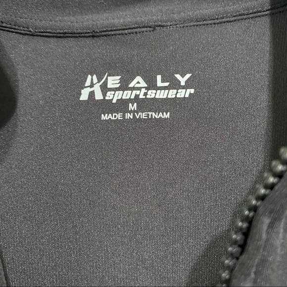 ☘️Healy women’s zip stretchy sweatshirt Size M - Picture 3 of 5